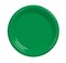 Party Central Disposable Solid Round Party Dinner Plates - 10" - Emerald Green - Club Pack of 240